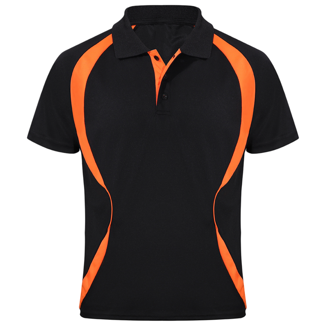 Black & Orange Flex Fit (Men's - 160GSM)