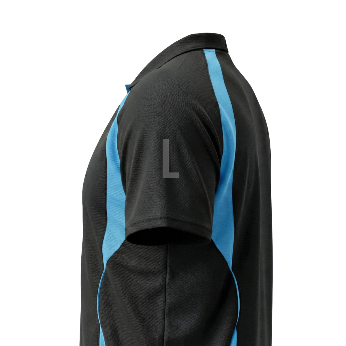 Black & Aqua Flex Fit (Men's - 160GSM)