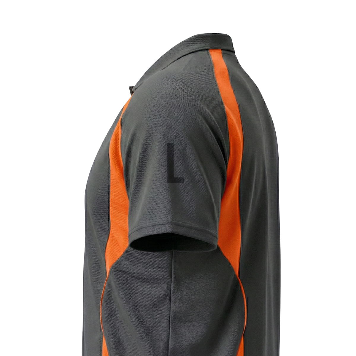 Charcoal & Orange Flex Fit (Men's - 160GSM)