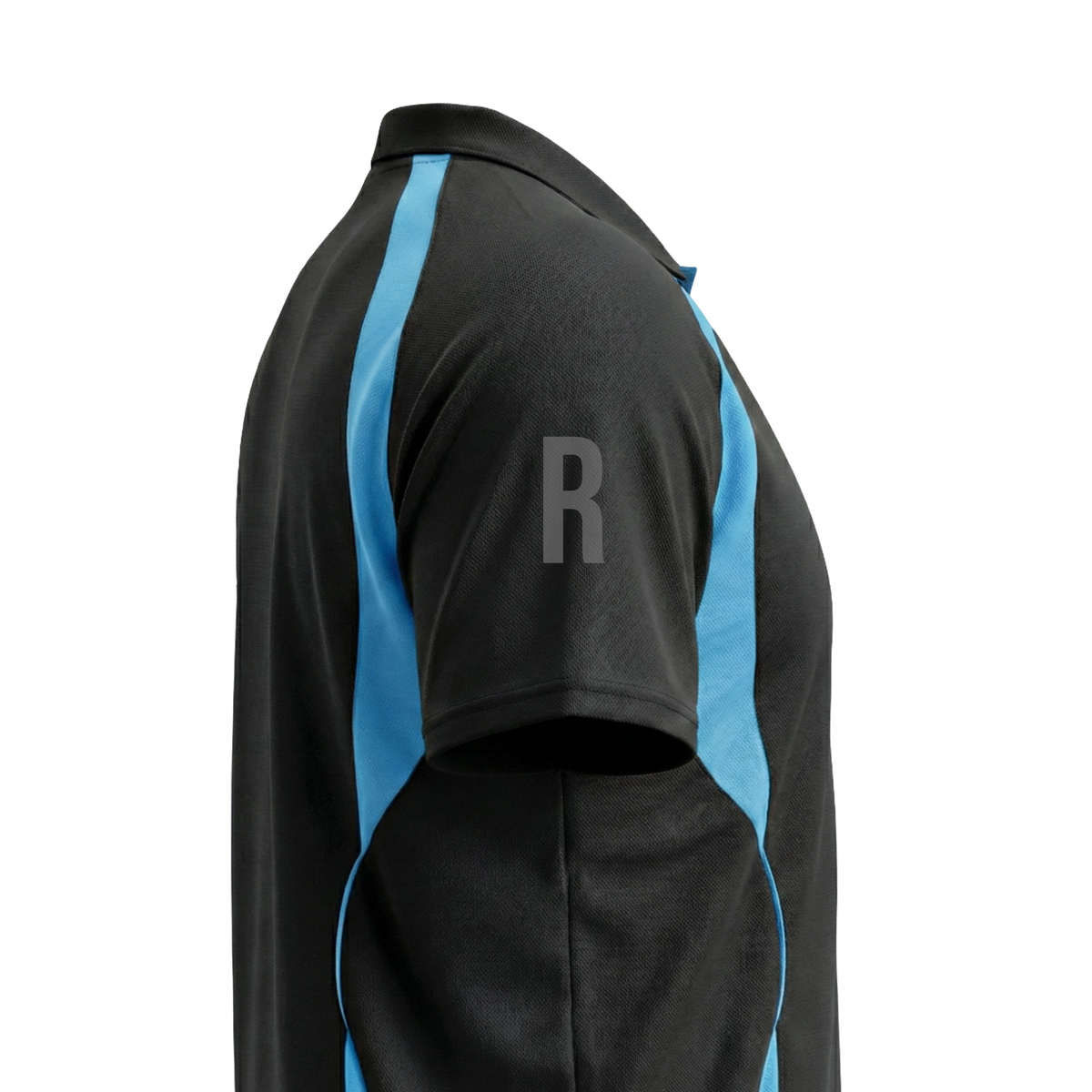 Black & Aqua Flex Fit (Men's - 160GSM)