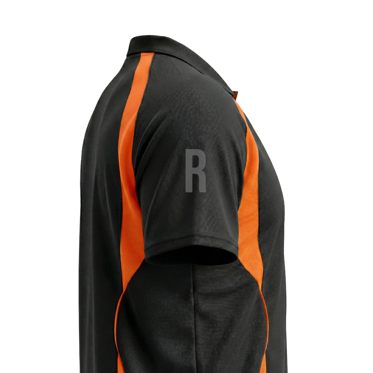 Black & Orange Flex Fit (Men's - 160GSM)