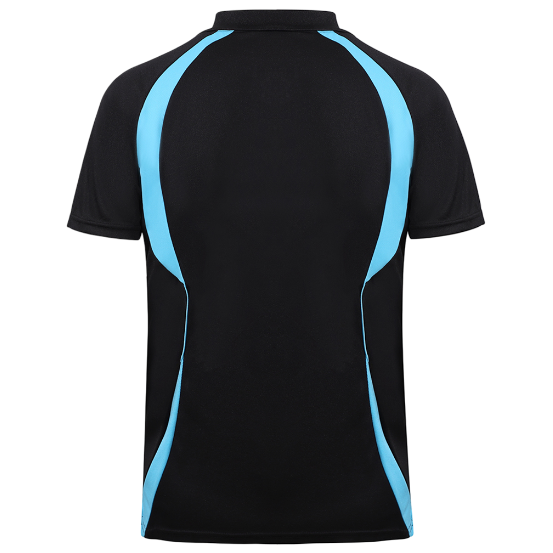 Black & Aqua Flex Fit (Men's - 160GSM)