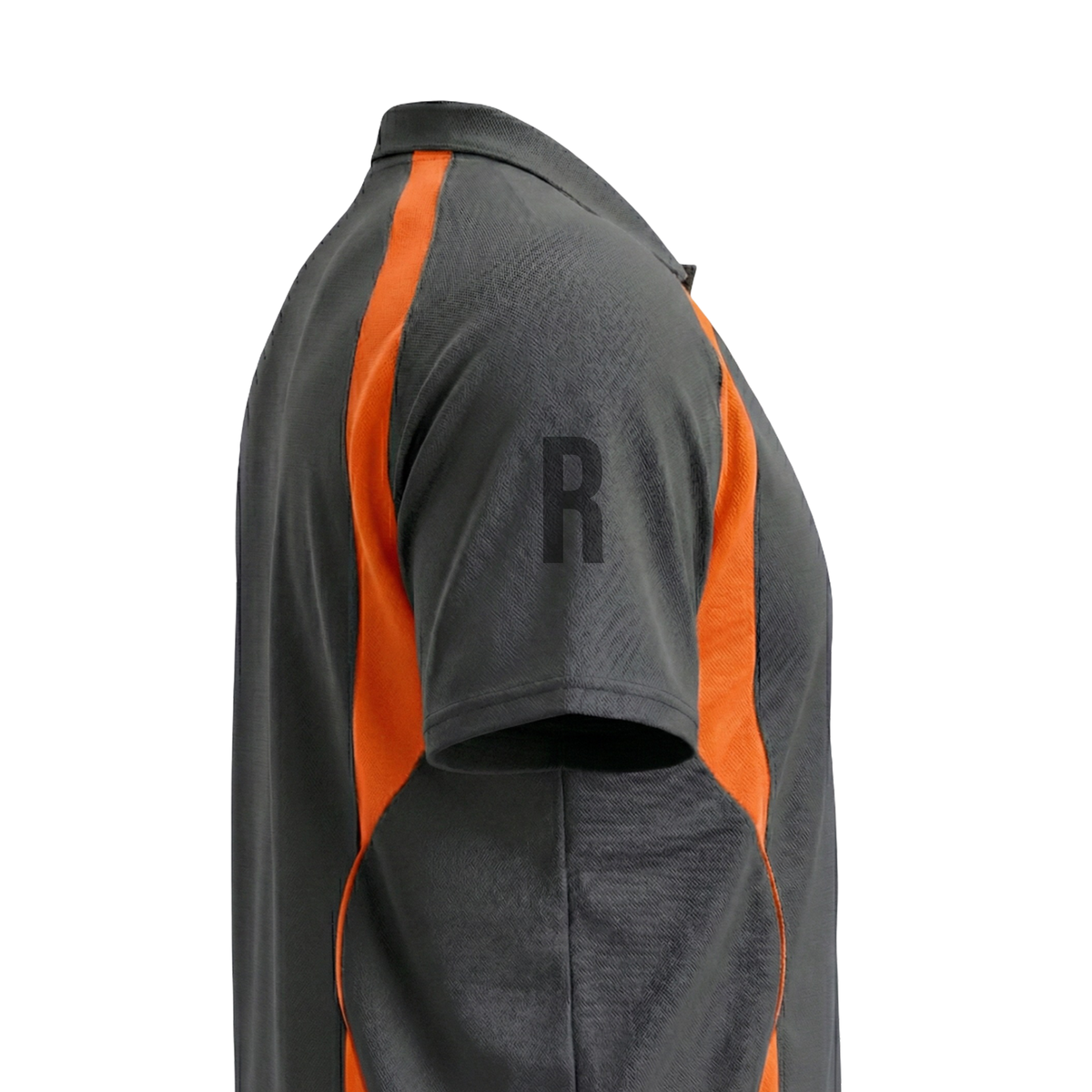 Charcoal & Orange Flex Fit (Men's - 160GSM)